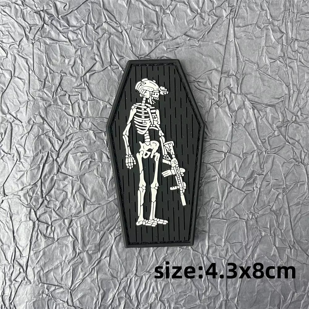 Call of Duty 3D PVC Patch Tactical and Military Accessories Russian Sword Hook and Loop Patches Backpack Hamburger Emblem