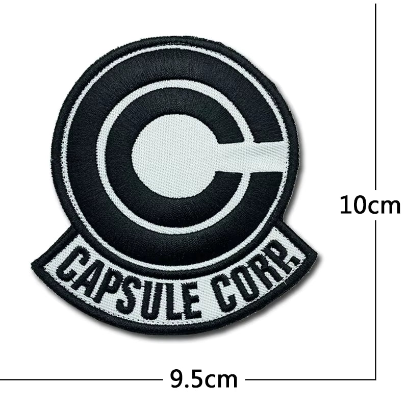 CAPSULE CORP Patches High Quality Embroidered Military Tactics Badge Hook Loop Armband 3D Stick on Jacket Backpack