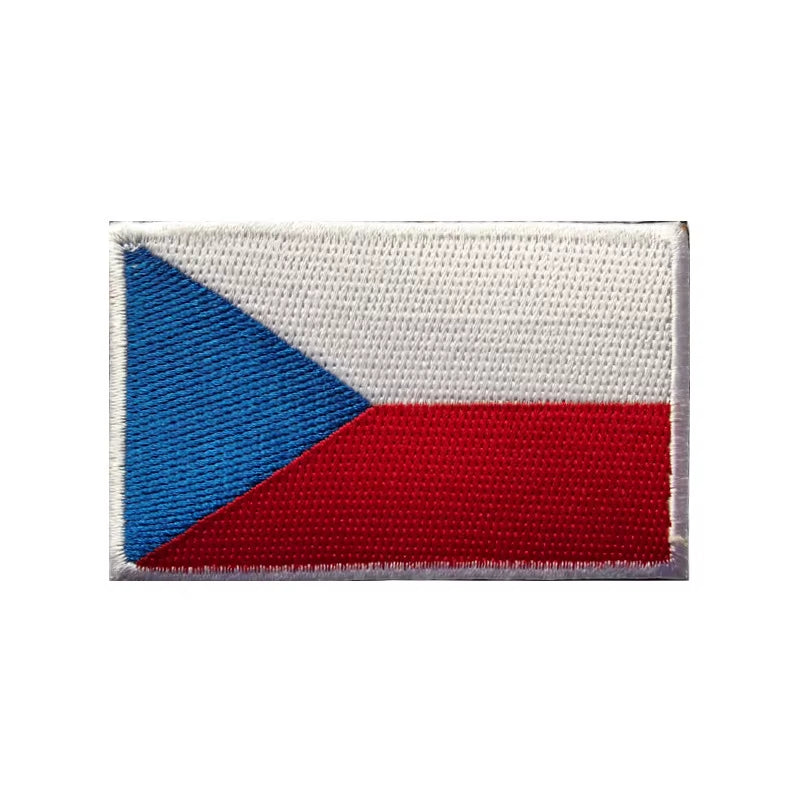 Portugal Flag Backpack Badge France Hook and Loop Embroidered Military Patches Flags Cloth Stickers Shoulder Applieque DIY