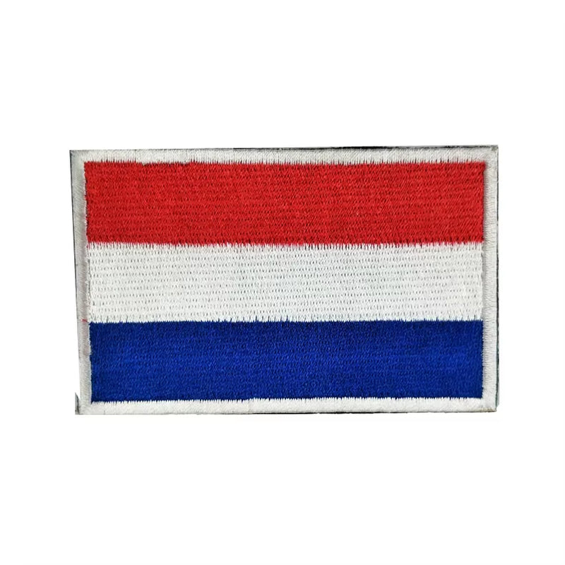 Portugal Flag Backpack Badge France Hook and Loop Embroidered Military Patches Flags Cloth Stickers Shoulder Applieque DIY