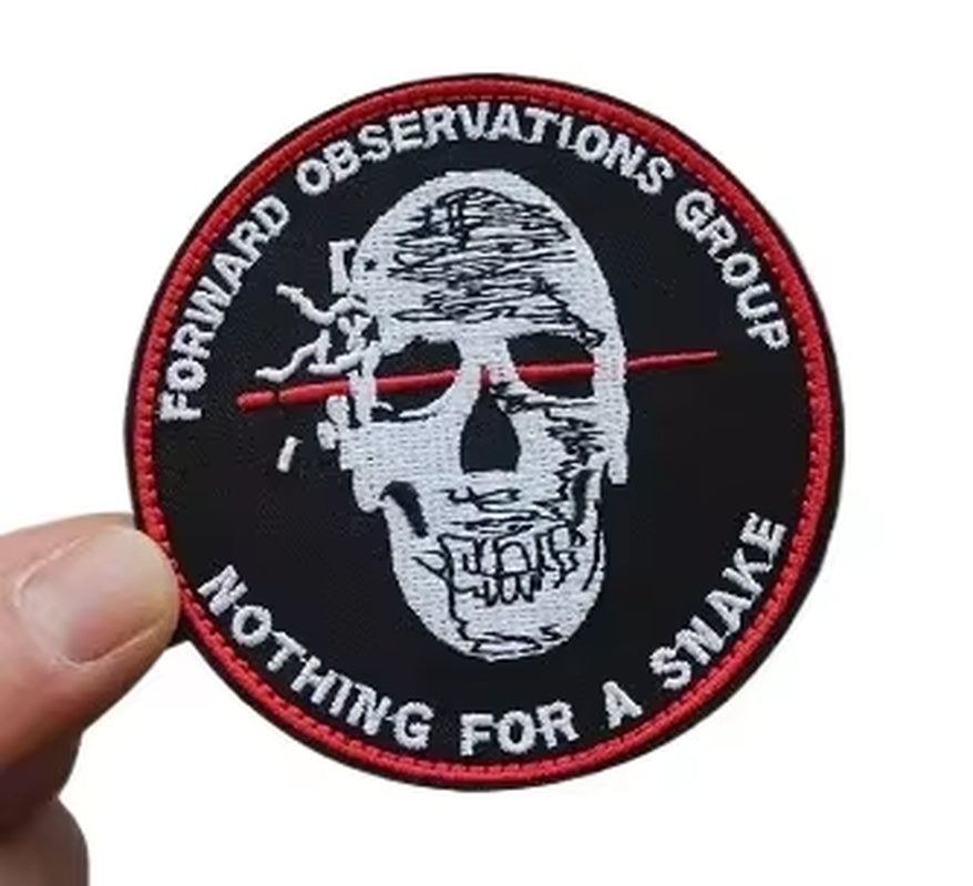 Skull Tactical Patches Mystery Ranch Embroidered Emblem Hook&Loop Patch Skull Head Morale Badge DIY Outdoor Backpack Applique