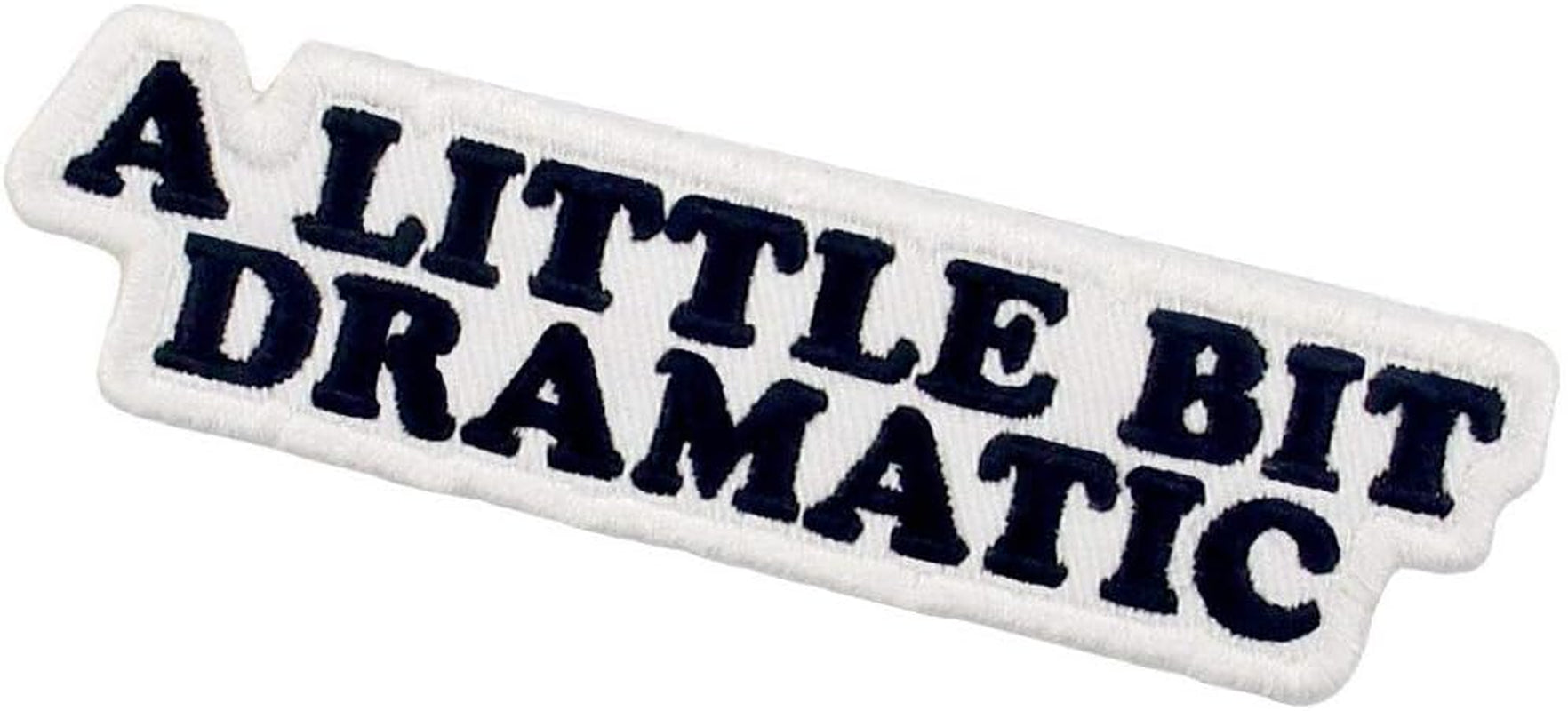 A Little Bit Dramatic Patch Embroidered Biker Applique Iron on Sew on Emblem