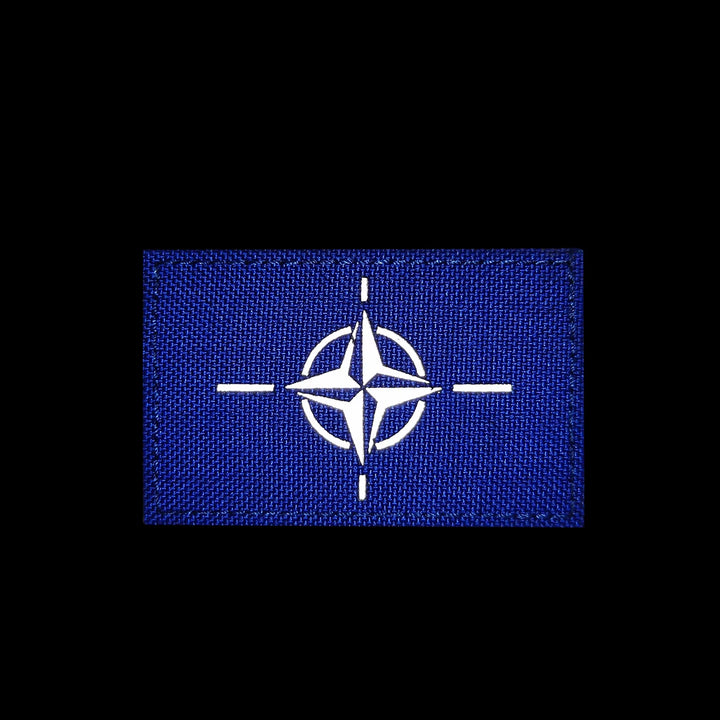 Tactical Velcro NATO patch with detailed embroidery for navy and air force ranks.