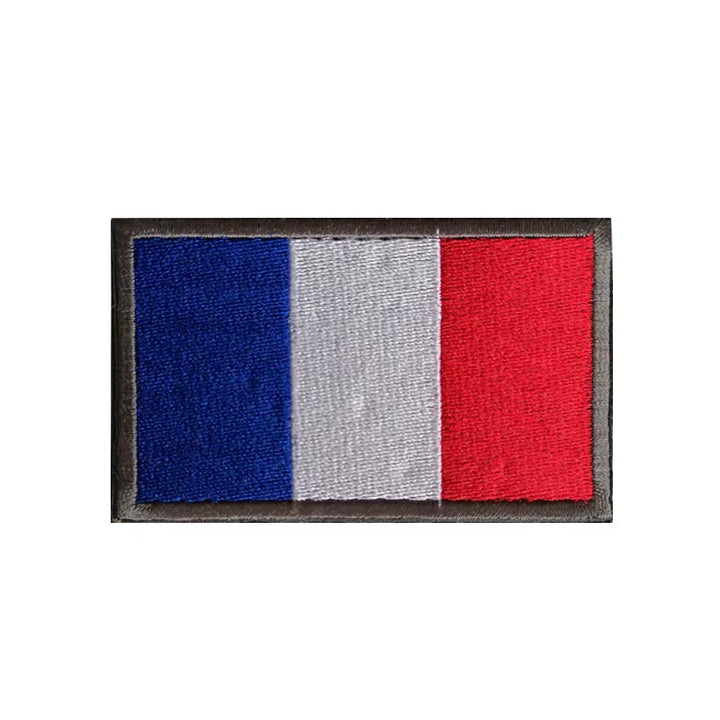 Portugal Flag Backpack Badge France Hook and Loop Embroidered Military Patches Flags Cloth Stickers Shoulder Applieque DIY