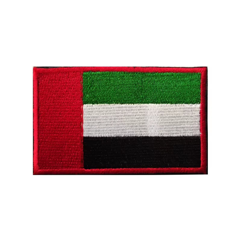 Portugal Flag Backpack Badge France Hook and Loop Embroidered Military Patches Flags Cloth Stickers Shoulder Applieque DIY