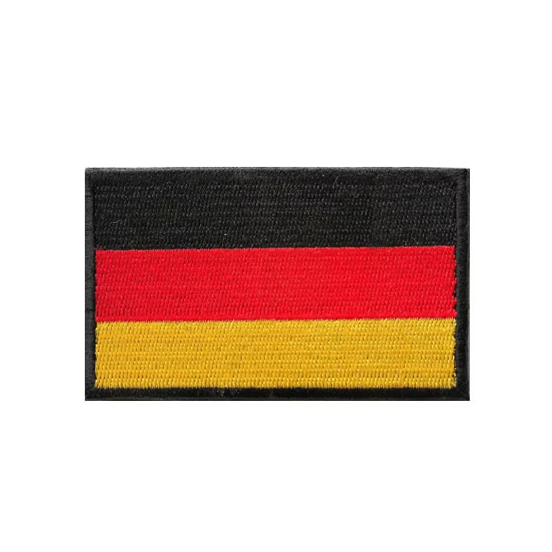 Spain Us Flag Badge Hook and Loop Embroidered Army Military Tactical Hook Patches Mexico Flags Cloth Stickers Shoulder Applieque