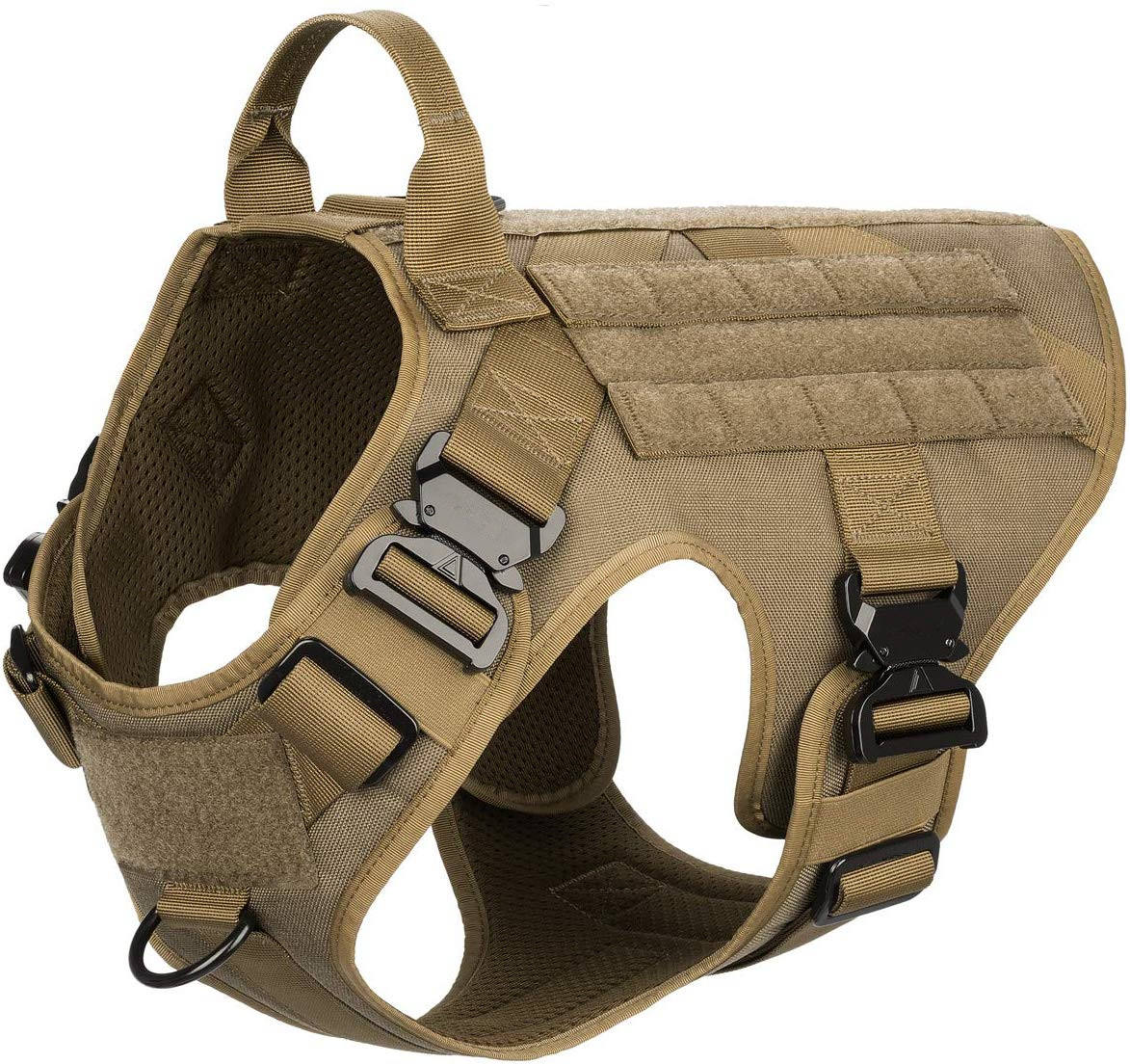 Comfortable dog harness designed to prevent pulling and ensure a secure fit.